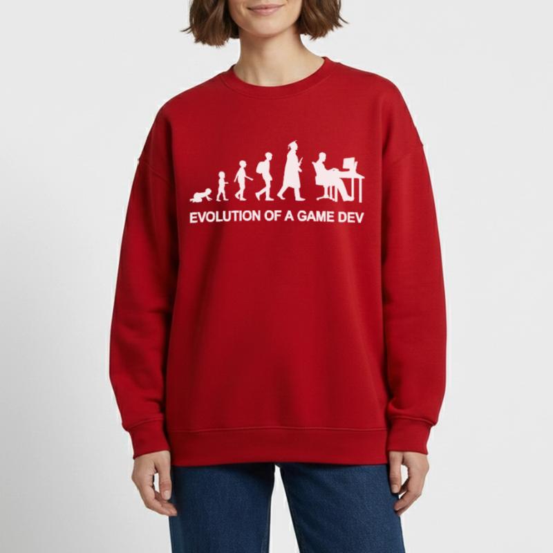 Game Developer Evolution Heavyweight Oversized Organic Crew Neck Made in EU