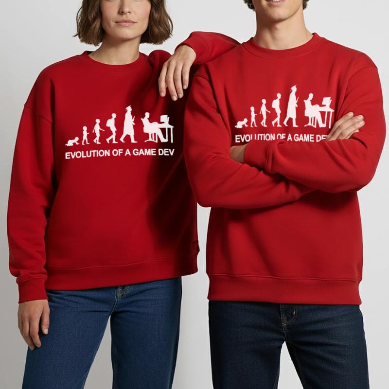Game Developer Evolution Heavyweight Oversized Organic Crew Neck Made in EU
