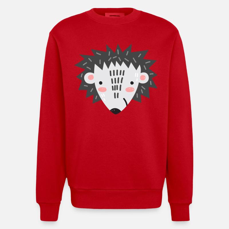 Igel "Max" - Heavyweight Oversized Organic Crew Neck Made in EU - Rot