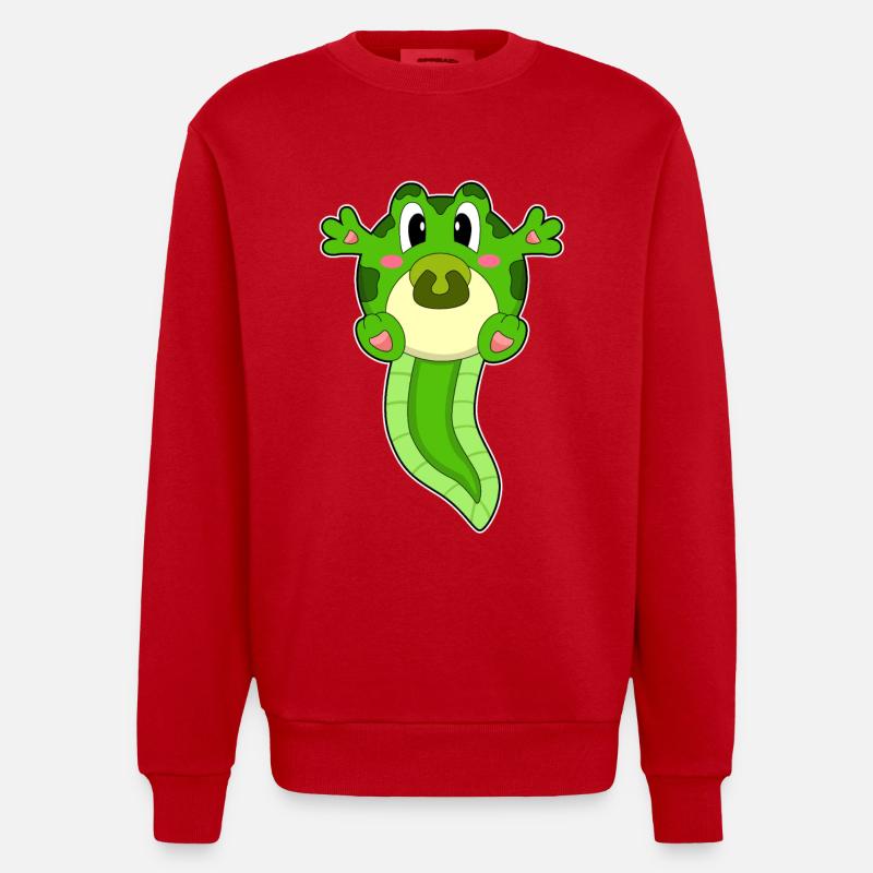 Loupe Bébé Sucifier - Sweat bio épais oversize fabriqué en UE - rouge