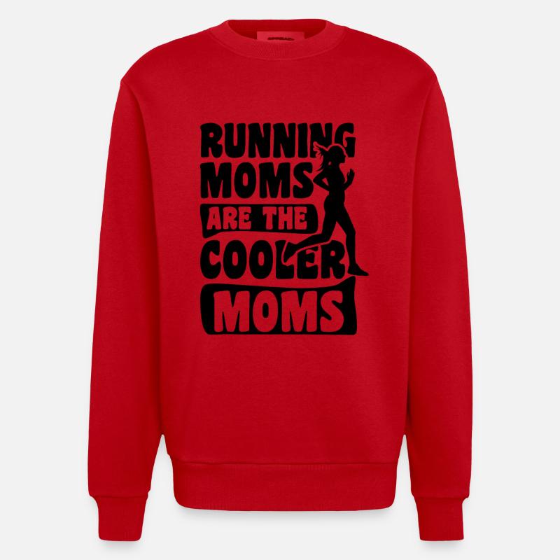 Écrou de course - Sweat bio épais oversize fabriqué en UE - rouge