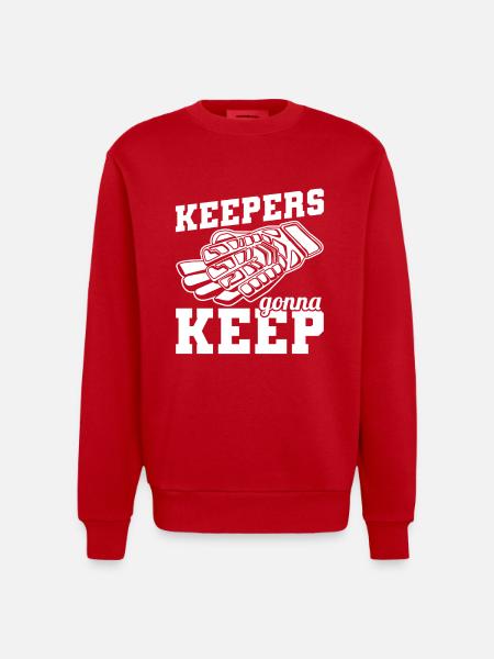 Torhüter Fußball - Heavyweight Oversized Organic Crew Neck Made in EU - Rot