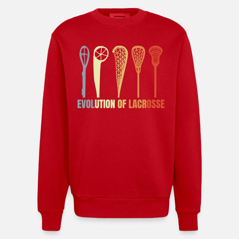 Évolution de la crosse - Sweat bio épais oversize fabriqué en UE - rouge
