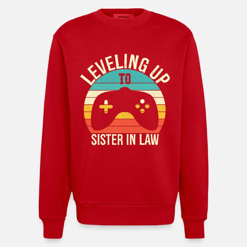 Aufstieg zur Schwägerin - Heavyweight Oversized Organic Crew Neck Made in EU - Rot