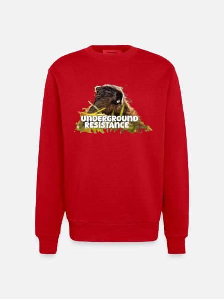 Marmotte Résistance souterraine 2024 - Sweat bio épais oversize fabriqué en UE - rouge