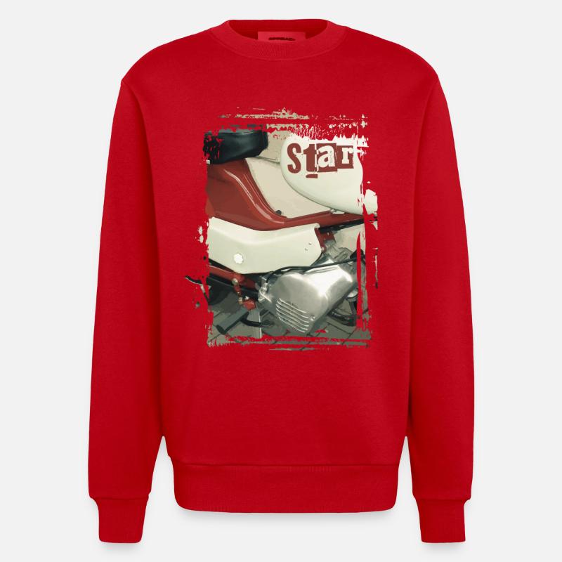 Étoile de Samson - Sweat bio épais oversize fabriqué en UE - rouge