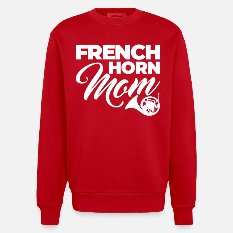 Mère Cor Français - Sweat bio épais oversize fabriqué en UE - rouge