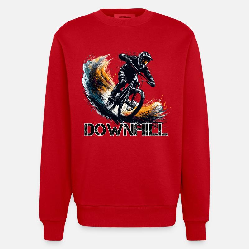 Descente Descente VTT VTT cadeau - Sweat bio épais oversize fabriqué en UE - rouge