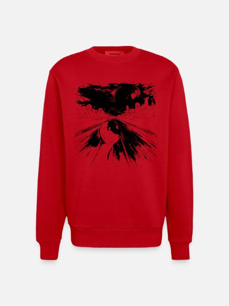 Bowling - Heavyweight Oversized Organic Crew Neck Made in EU - red