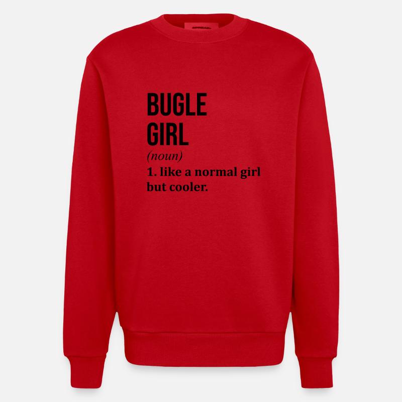 Bugle - Sweat bio épais oversize fabriqué en UE - rouge