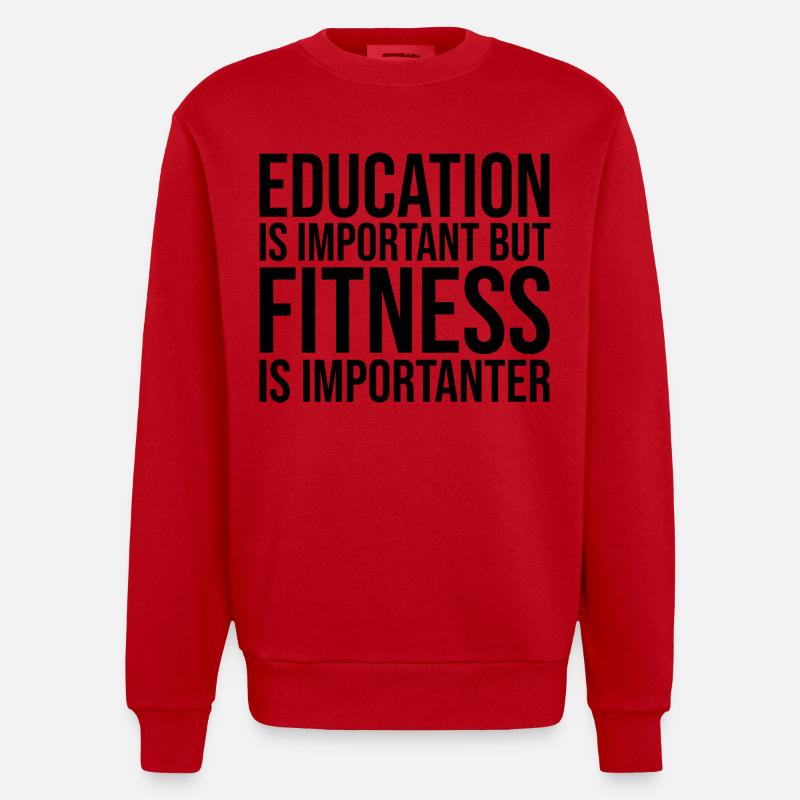 aptitude - Sweat bio épais oversize fabriqué en UE - rouge