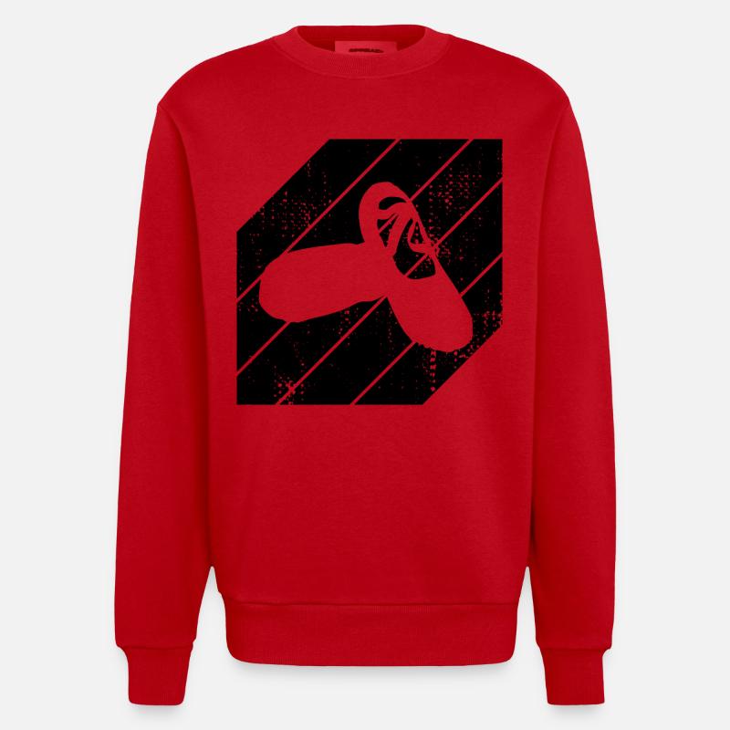 Ballettschuhe - Heavyweight Oversized Organic Crew Neck Made in EU - Rot