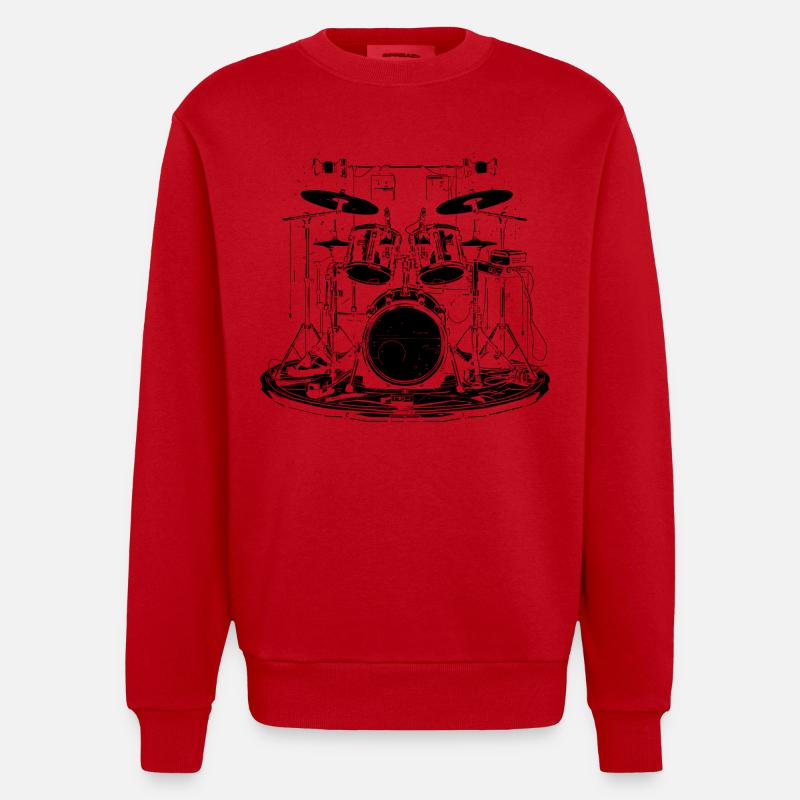Trapset - Heavyweight Oversized Organic Crew Neck Made in EU - Rot