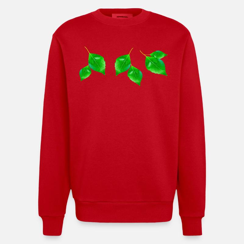 BOULEAU || - Sweat bio épais oversize fabriqué en UE - rouge