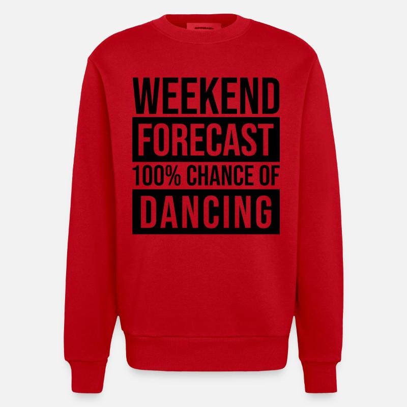 danseur - Sweat bio épais oversize fabriqué en UE - rouge