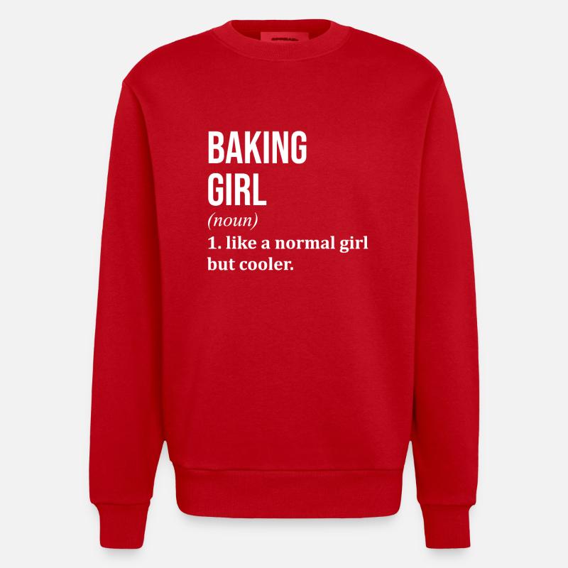 cuisson - Sweat bio épais oversize fabriqué en UE - rouge