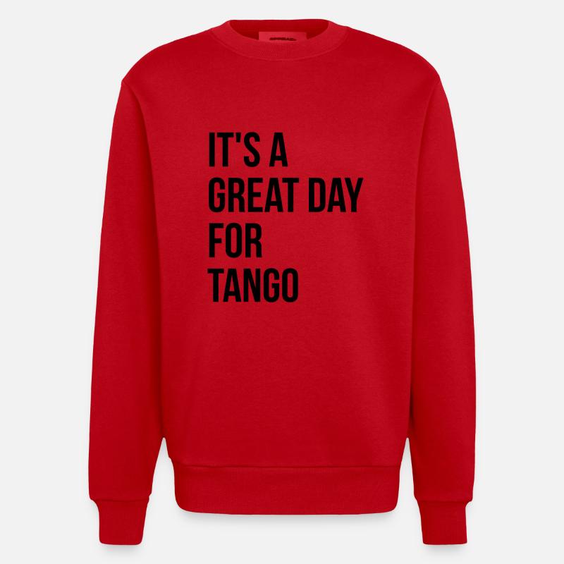 tango - Sweat bio épais oversize fabriqué en UE - rouge