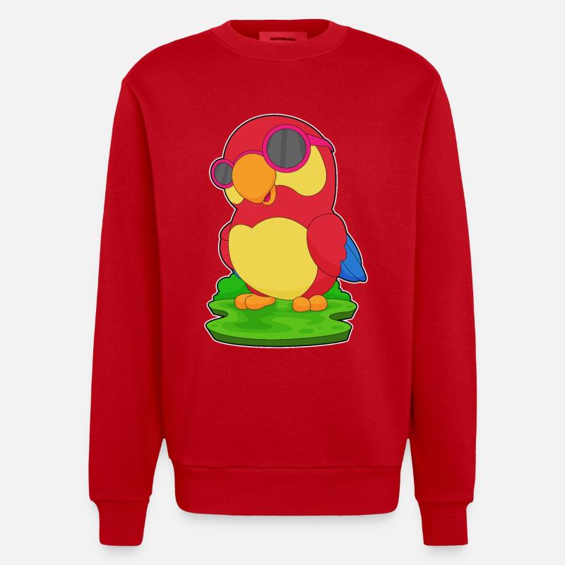 Lunettes de soleil Parrot - Sweat bio épais oversize fabriqué en UE - rouge