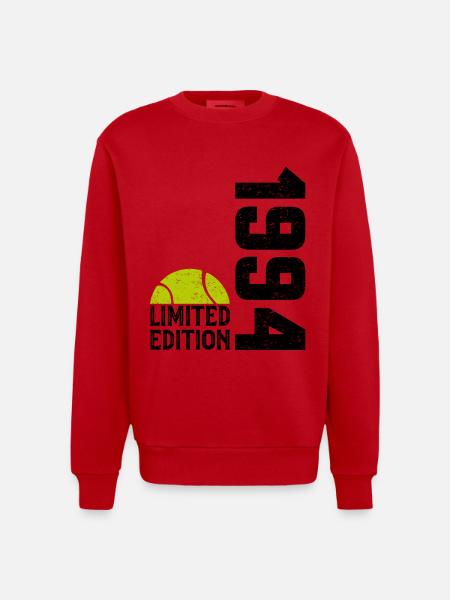 30th Anniversary 1994 Limited Edition Tennis - Heavyweight Oversized Organic Crew Neck Made in EU - red