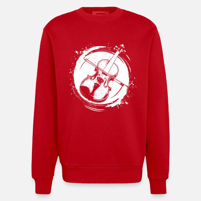 Violine - Heavyweight Oversized Organic Crew Neck Made in EU - Rot