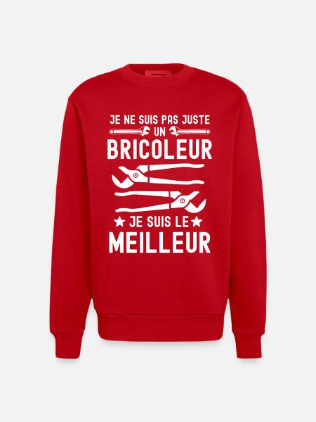 Meilleur bricoleur - Sweat bio épais oversize fabriqué en UE - rouge