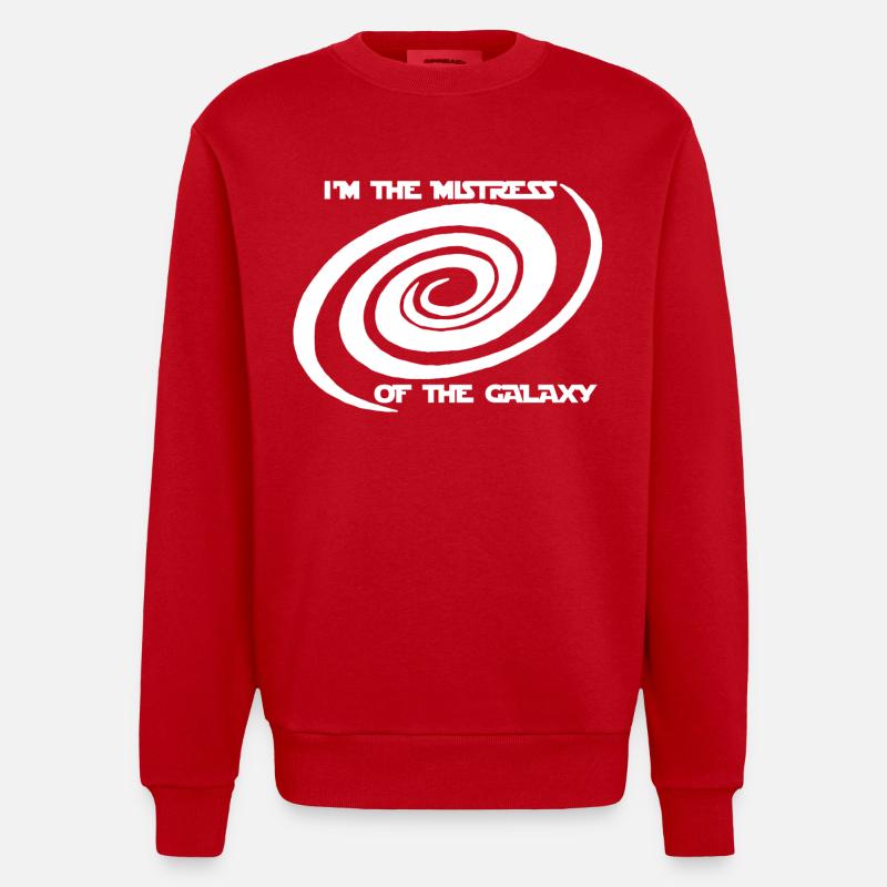 Herrin der Galaxis - Heavyweight Oversized Organic Crew Neck Made in EU - Rot