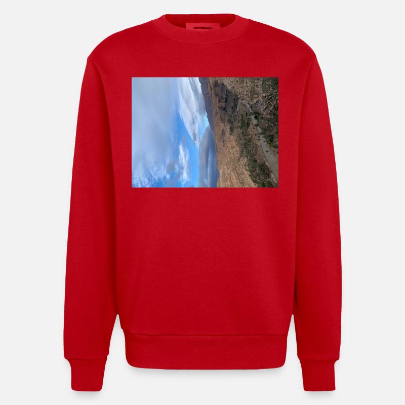 صورة لحضارة البربر - Heavyweight Oversized Organic Crew Neck Made in EU - Rot