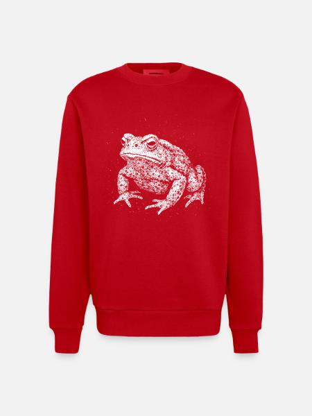 Toad - Heavyweight Oversized Organic Crew Neck Made in EU - red