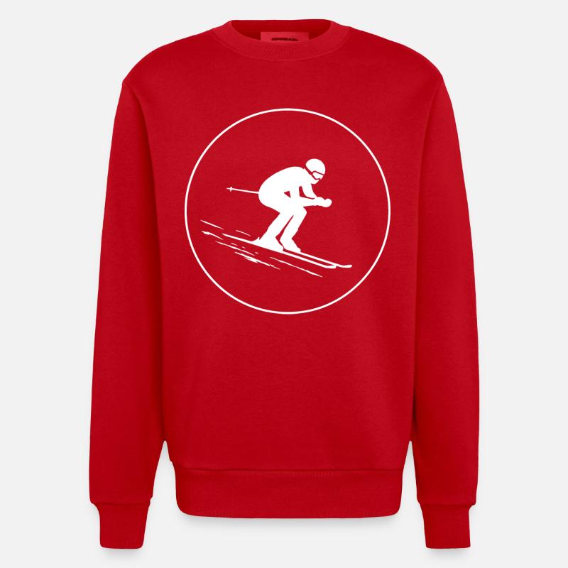 Pente dans le sang - Sweat bio épais oversize fabriqué en UE - rouge