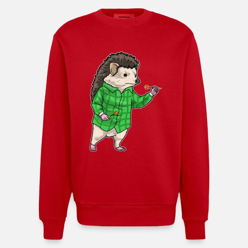 Fléchette hérisson Fléchette - Sweat bio épais oversize fabriqué en UE - rouge