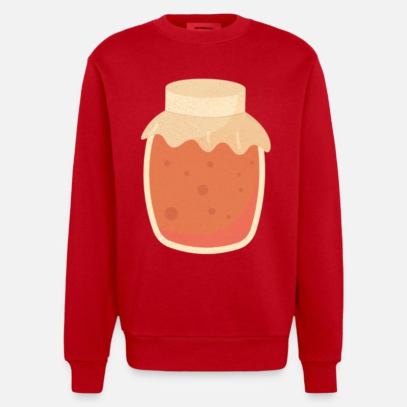 Millésime d’automne - Sweat bio épais oversize fabriqué en UE - rouge