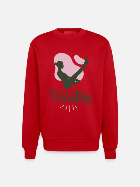 Pilates - Sweat bio épais oversize fabriqué en UE - rouge