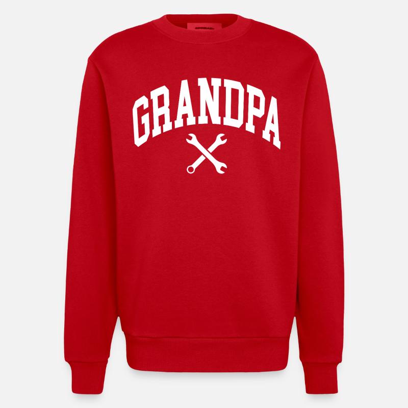 Papi - Sweat bio épais oversize fabriqué en UE - rouge