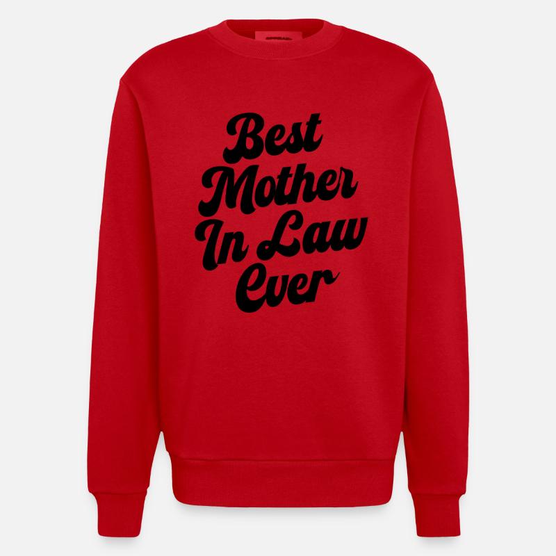 Die beste Schwiegermutter aller Zeiten - Heavyweight Oversized Organic Crew Neck Made in EU - Rot