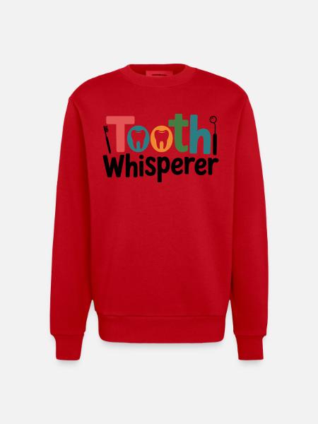 Leben als Dentaltechniker - Heavyweight Oversized Organic Crew Neck Made in EU - Rot
