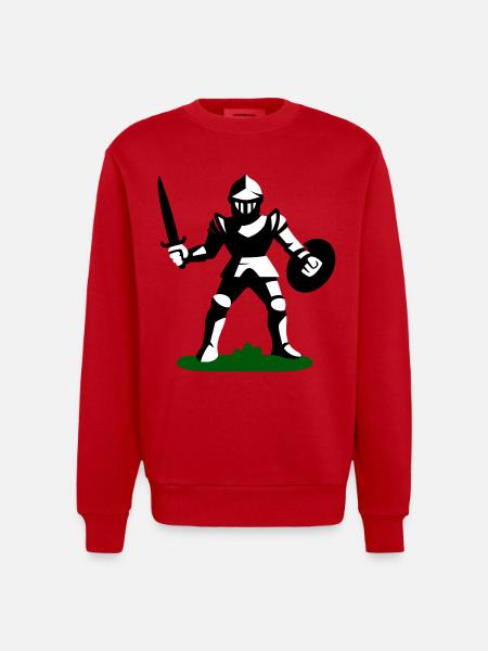 Ritter Spielzeug - Heavyweight Oversized Organic Crew Neck Made in EU - Rot