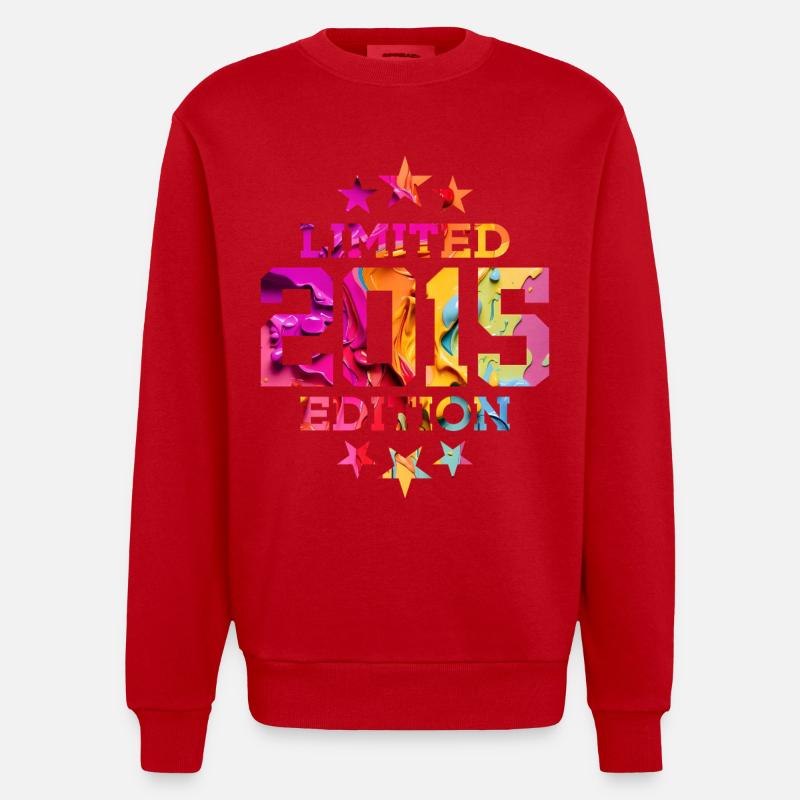 ÉDITION LIMITÉE 2015 11E ANNIVERSAIRE - Sweat bio épais oversize fabriqué en UE - rouge