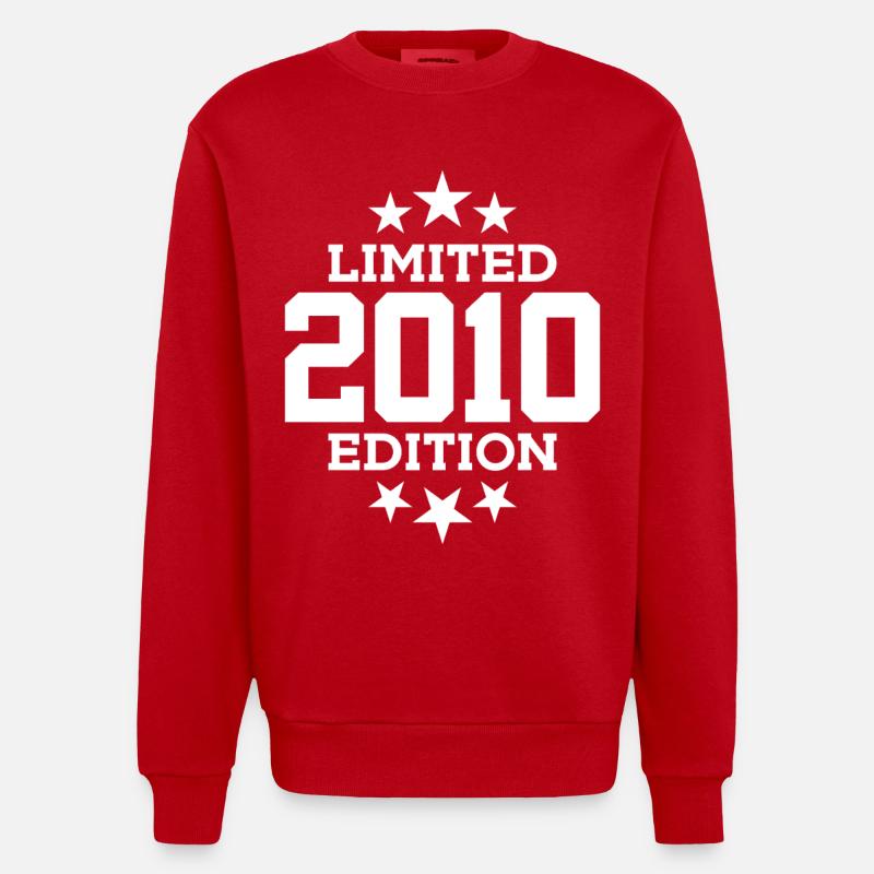 ÉDITION LIMITÉE 2010 16E ANNIVERSAIRE - Sweat bio épais oversize fabriqué en UE - rouge