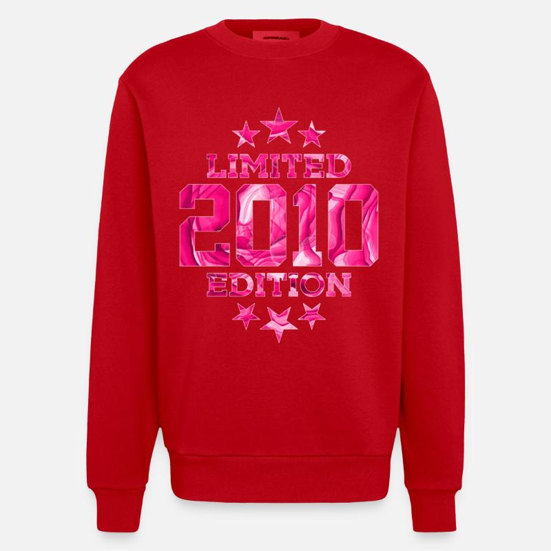 ÉDITION LIMITÉE 2010 16E ANNIVERSAIRE - Sweat bio épais oversize fabriqué en UE - rouge