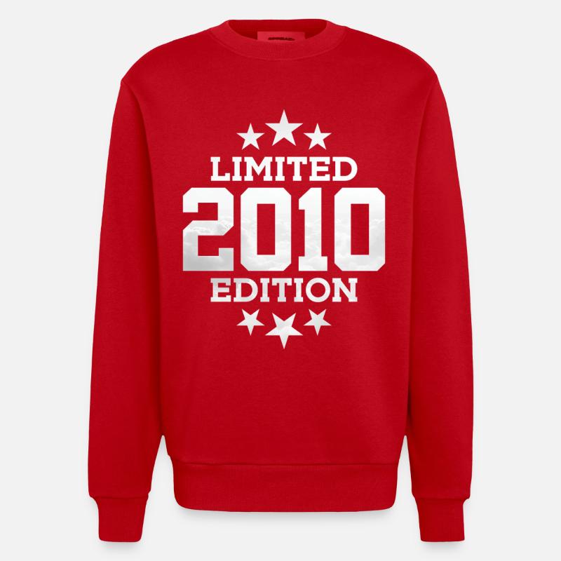 ÉDITION LIMITÉE 2010 16E ANNIVERSAIRE - Sweat bio épais oversize fabriqué en UE - rouge