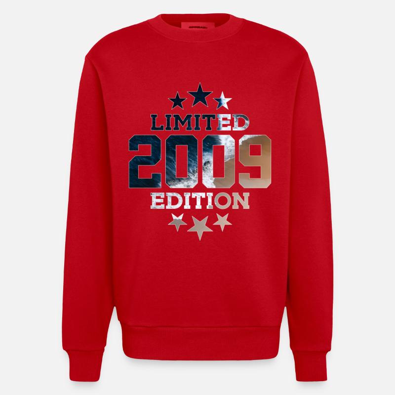 ÉDITION LIMITÉE 2009 17E ANNIVERSAIRE - Sweat bio épais oversize fabriqué en UE - rouge