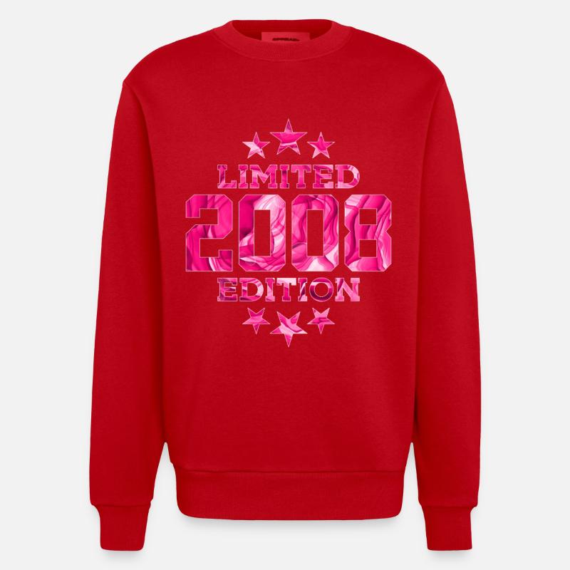 ÉDITION LIMITÉE 2008 18E ANNIVERSAIRE - Sweat bio épais oversize fabriqué en UE - rouge