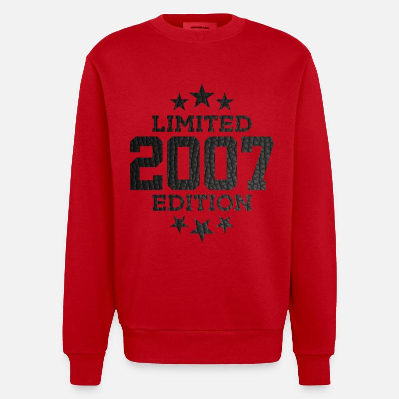 ÉDITION LIMITÉE 2007 19E ANNIVERSAIRE - Sweat bio épais oversize fabriqué en UE - rouge