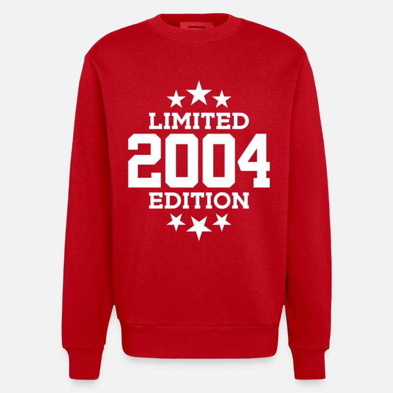 ÉDITION LIMITÉE 2004 22E ANNIVERSAIRE - Sweat bio épais oversize fabriqué en UE - rouge