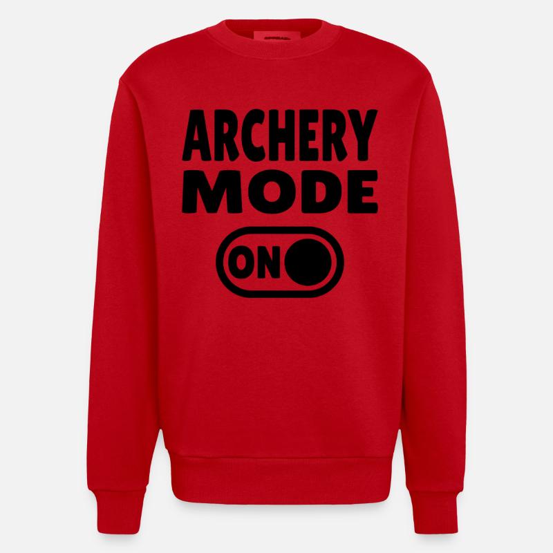 Mode tir à l’arc activé - Sweat bio épais oversize fabriqué en UE - rouge