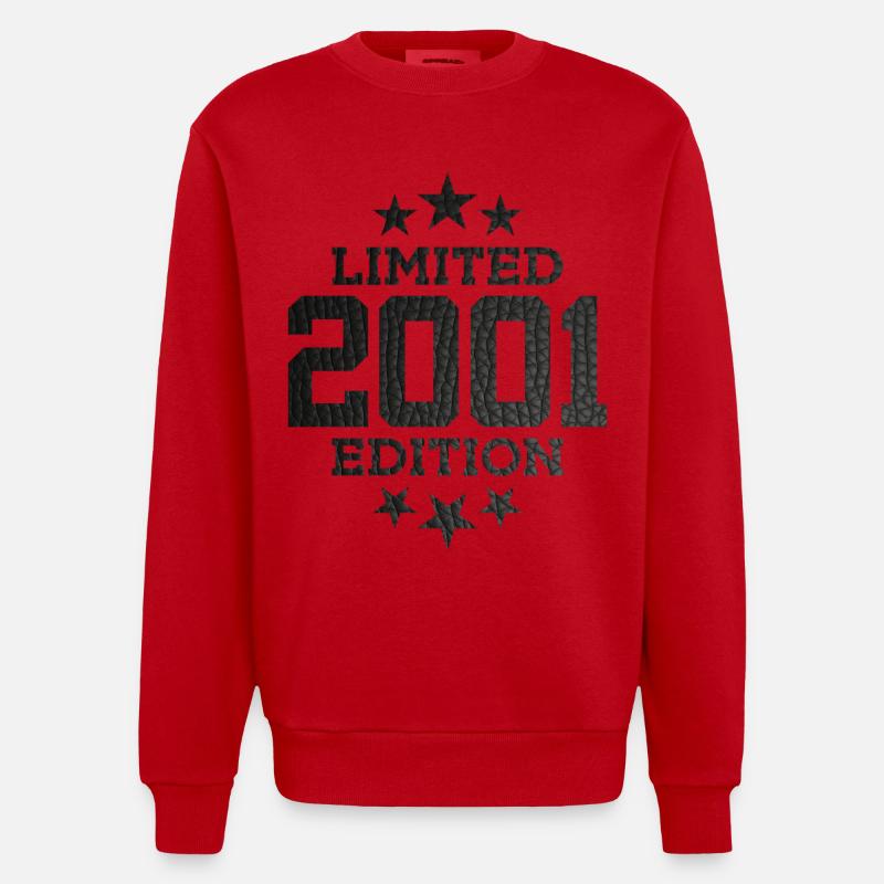 ÉDITION LIMITÉE 2001 25E ANNIVERSAIRE - Sweat bio épais oversize fabriqué en UE - rouge