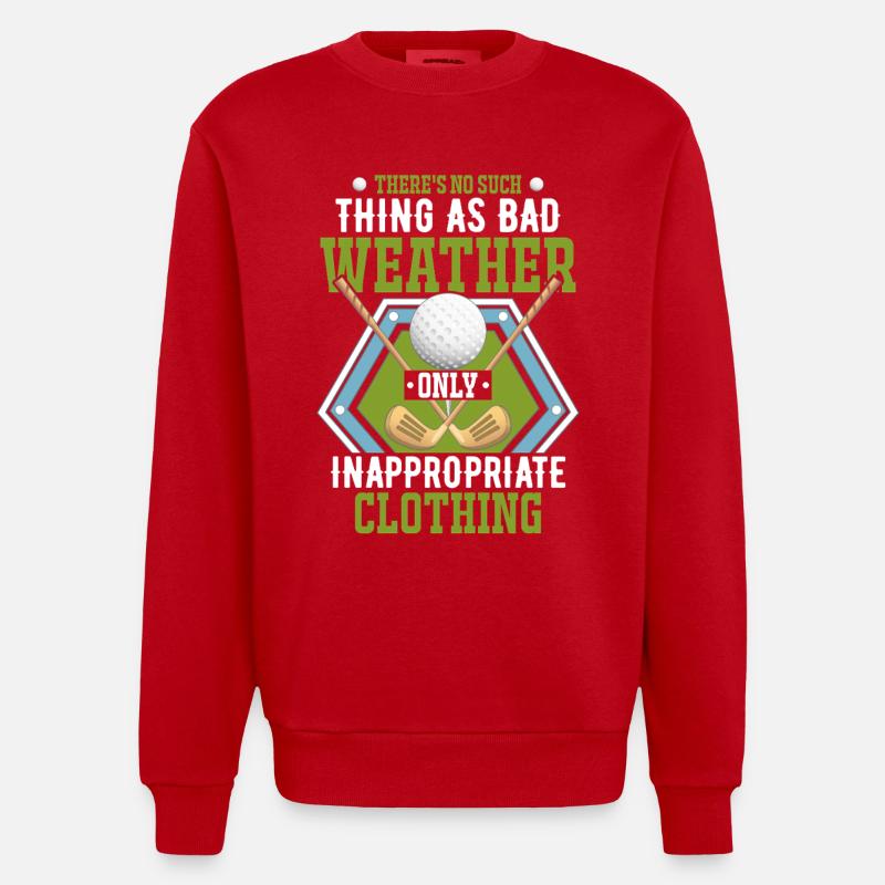 golfe - Sweat bio épais oversize fabriqué en UE - rouge