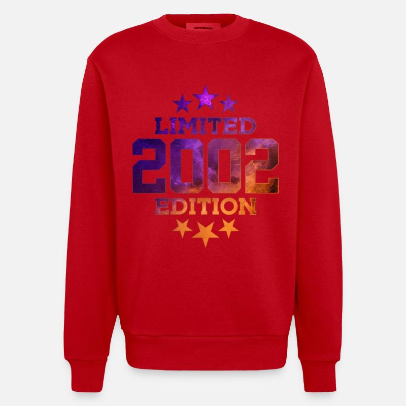ÉDITION LIMITÉE 2002 24E ANNIVERSAIRE - Sweat bio épais oversize fabriqué en UE - rouge