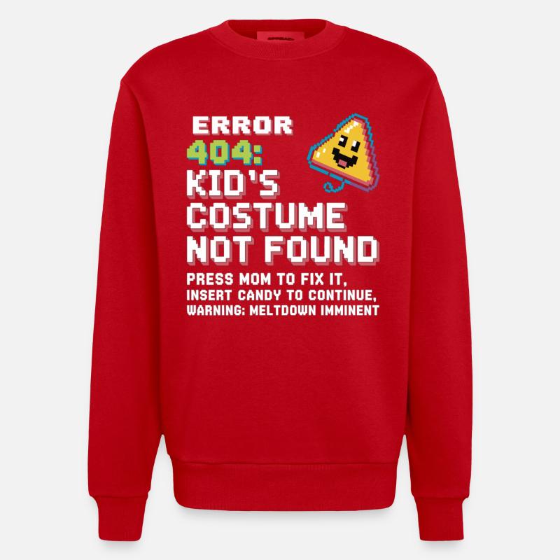 Erreur 404 Costume d’enfant introuvable - Sweat bio épais oversize fabriqué en UE - rouge