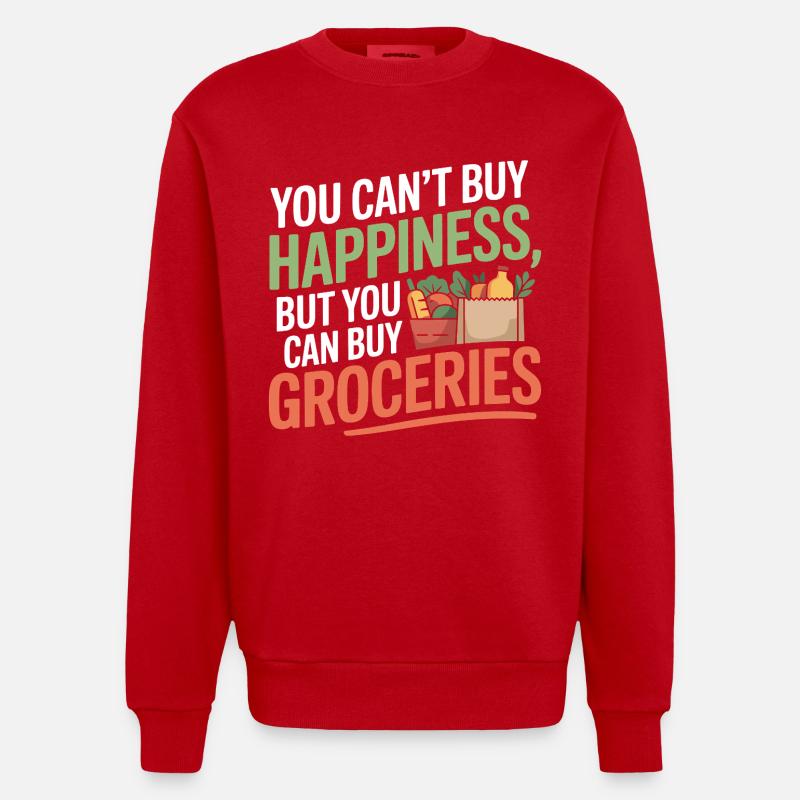 Registered Dietitian Science Scholar Academic - Heavyweight Oversized Organic Crew Neck Made in EU - red